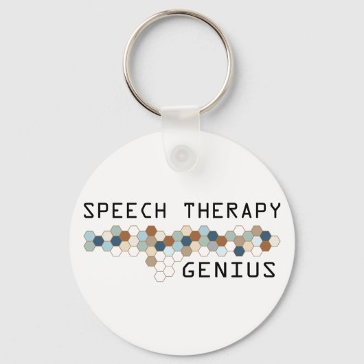 Speech Therapy Genius Sleutelhanger (Voorkant)