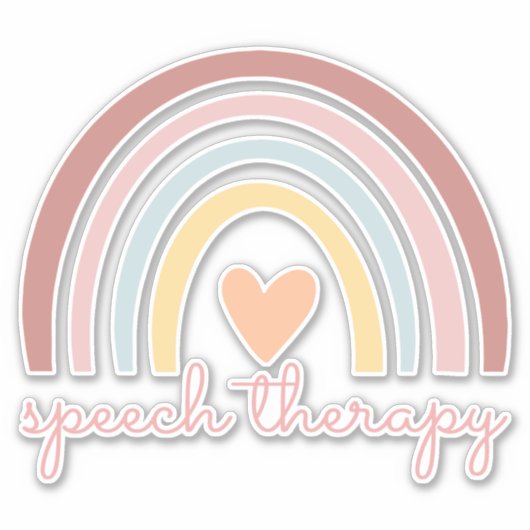 Speech Therapy I Sticker (Voorkant)