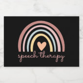 Speech Therapy I Voedselcontainer Etiket (Enkel label)