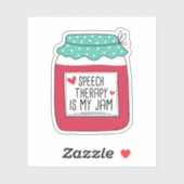 Speech Therapy is mijn jam Sticker (Vel)