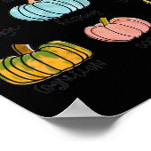 Speech Therapy Pumpkin Sped Teachers SLP Neurodive Poster (Hoek)