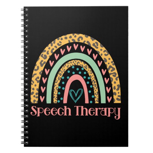 Speech Therapy Rainbow Speech Language Patholoog Notitieboek (Voorkant)