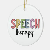 Speech Therapy SLP Speech Pathologist Gifts Keramisch Ornament (Links)