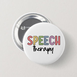 Speech Therapy SLP Speech Pathologist Gifts Ronde Button 5,7 Cm