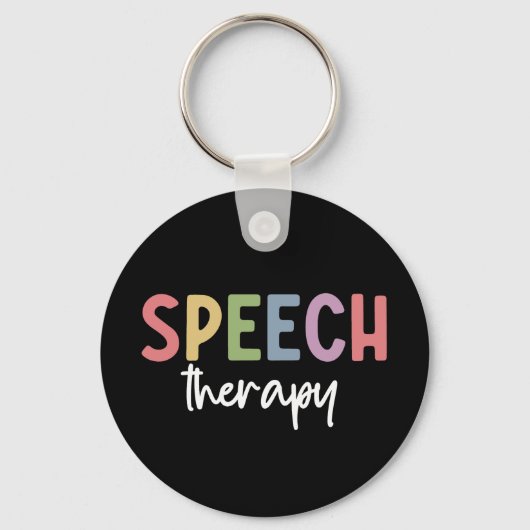 Speech Therapy SLP Speech Pathologist Gifts Sleutelhanger (Voorkant)