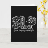 Speech Therapy Speech Language Pathologist Therapi Kaart (Gele Bloem)