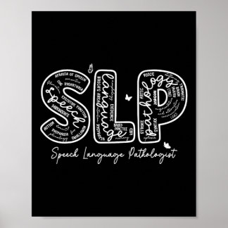 Speech Therapy Speech Language Pathologist Therapi Poster