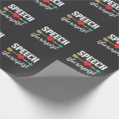 Speech Therapy Speech Language Patholoog SLP Cadeaupapier (Hoek)