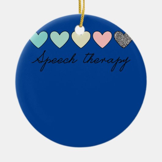 Speech Therapy Speech Language Patholoog SLP Keramisch Ornament (Voorkant)