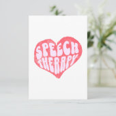Speech Therapy Speech Language Therapist Bedankkaart (Staand voorkant)
