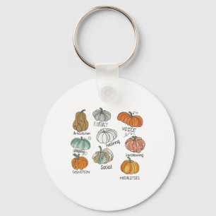 Speech Therapy Squad Pumpkin Herfst Halloween Beda Sleutelhanger