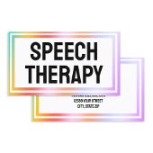 Speech Therapy Visitekaartje