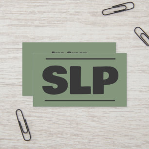 Speech Wellness Specialist SLP Visitekaartje