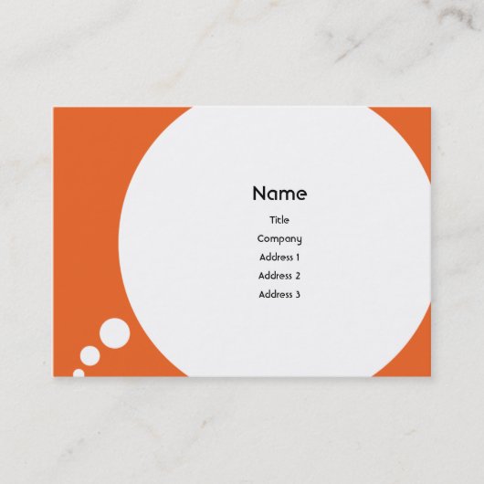 Speechbubble - Chubby Visitekaartje (Voorkant)