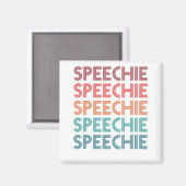 Speechie Retro Speech Patholoog SLP Magneet (Voorkant / Achterkant)