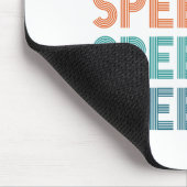 Speechie Retro Speech Patholoog SLP Muismat (Hoek)
