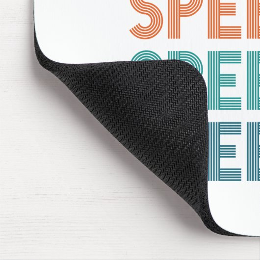 Speechie Retro Speech Patholoog SLP Muismat (Hoek)