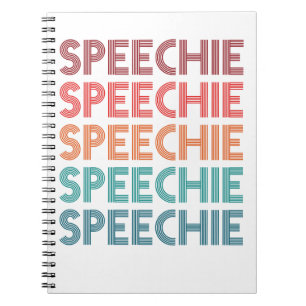 Speechie Retro Speech Patholoog SLP Notitieboek