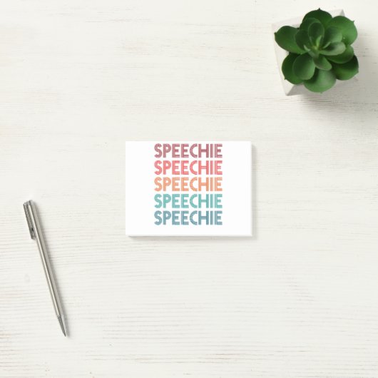 Speechie Retro Speech Patholoog SLP Post-it® Notes (Kantoor)