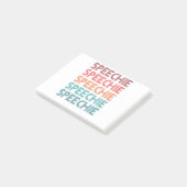 Speechie Retro Speech Patholoog SLP Post-it® Notes (Schuin)