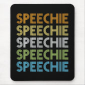 Speechie Speech Language Patholoog Therapist Muismat (Voorkant)