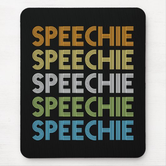 Speechie Speech Language Patholoog Therapist Muismat (Voorkant)