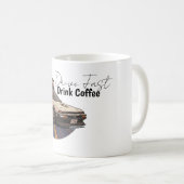 Speed and Coffee Car Enthusiast Mug (Devant droit)