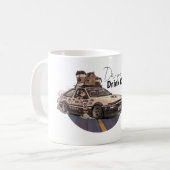Speed and Coffee Car Enthusiast Mug (Devant gauche)