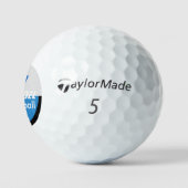 Speed Blue Golf Ball Golfballen (Logo)