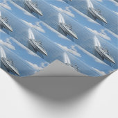 Speed Boat Racing Forward Cadeaupapier (Hoek)