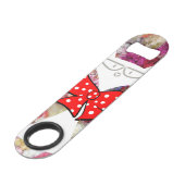 Speed Bottle Opener Chat blanc (Dos Angle)