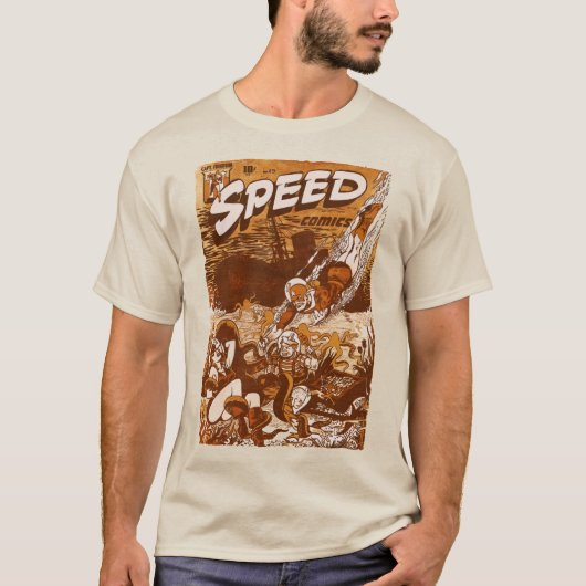SPEED Comics T-shirt Brown (Devant)