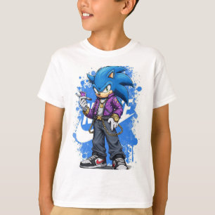 Speed Drip – Urban Sonic Style Kids' T-Shirt