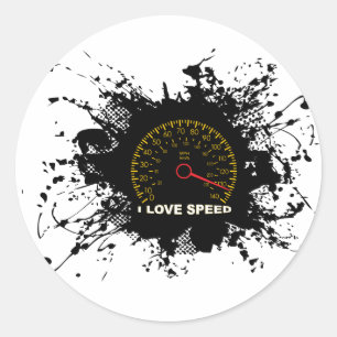 Speed Emblem Urban Style 3 Ronde Sticker