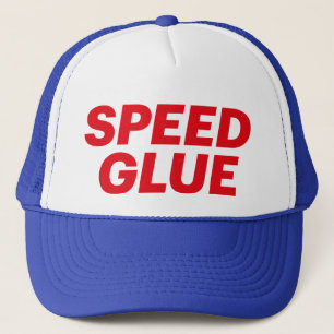 SPEED GLUE leuke slogan-trucker hoed Trucker Pet