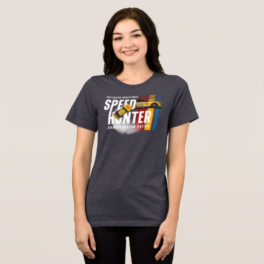 Speed Hunter (donkere modus) | Dames Tri-Blend Shirt (Voorkant volledig)