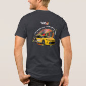 Speed Hunter (Donkere Modus) | Mannen Tri-Blend Shirt (Achterkant)