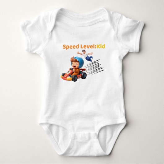 Speed Level: Kid Baby One‑Piece Romper (Voorkant)