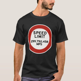 Speed limit sign of light (Europe) T-shirt