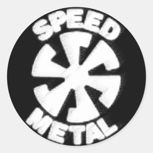 SPEED METAL LOGO - Airbrushed Sticker (Voorkant)