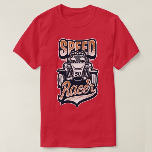Speed Racing Car T-shirt (Design voorkant)