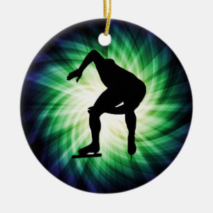 Speed Skater Gift Keramisch Ornament