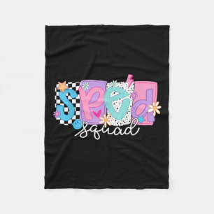 Speed Teacher Squad Floral Speciaal Onderwijs Teru Fleece Deken