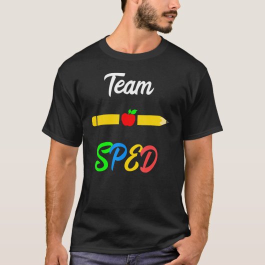 Speed Teacher Team Appreciation Day Speciaal onder T-shirt (Voorkant)