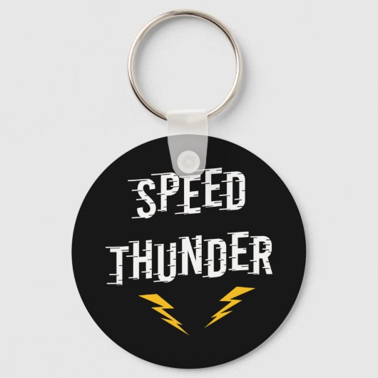 Speed Thunder Racing Lightning Sleutelhanger (Voorkant)