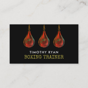 Speedballen, Boxer, Bokstrainer Visitekaartje