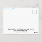 SPEEDBOAT IN DE DOMINICAANSE REPUBLIEK Briefkaart (Achterkant)