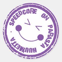 Speedcore op parasta huumetta tarra/sticker