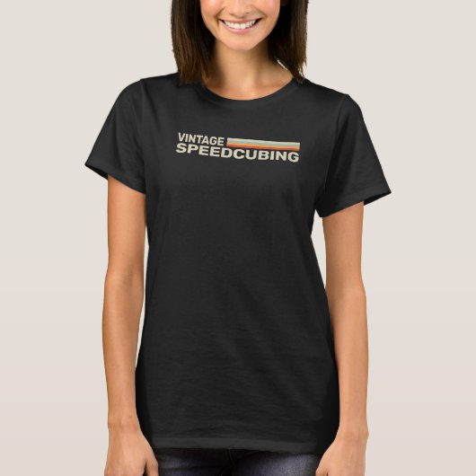 Speedcube Speedsolving Speedcuber Speed Cuber vint T-shirt (Voorkant)