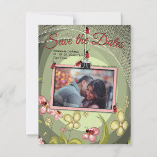 Speedful Green & Lady-bird Save The Date